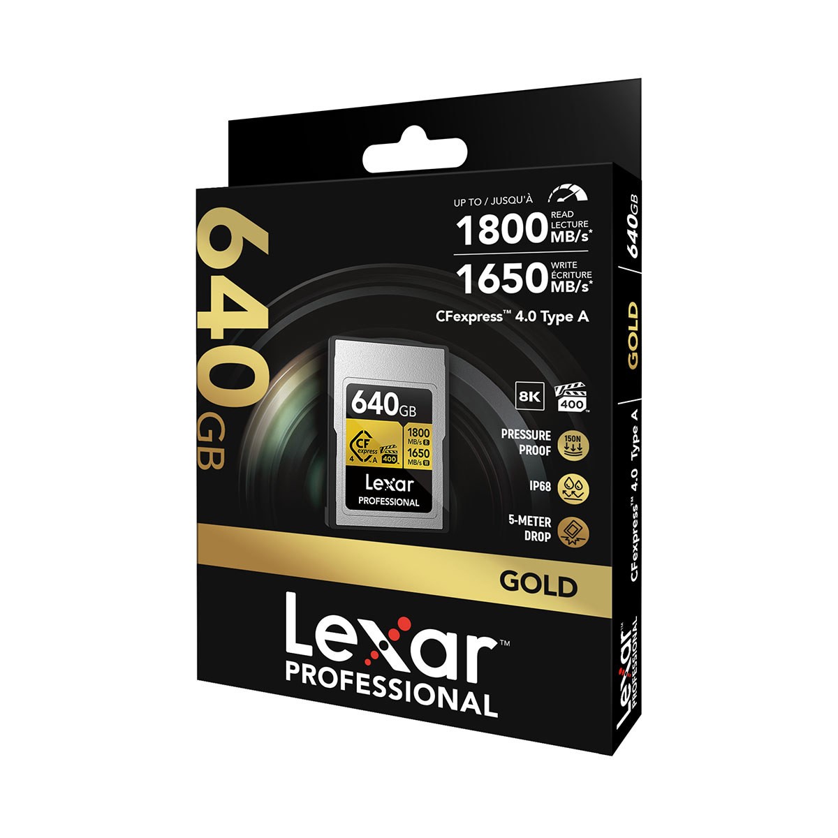 Lexar Gold Series Professional 640GB CFexpress 4.0 Type-A Memory Card