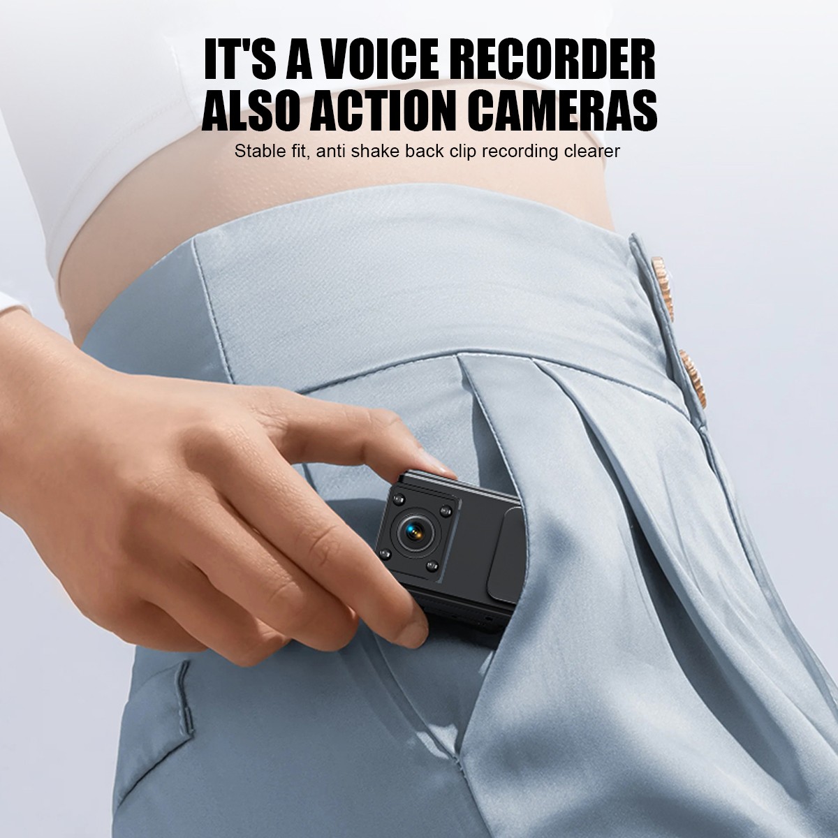HD 1080P Camcorder Mini Police Body Camera HD 180° Video DVR IR Night Cam