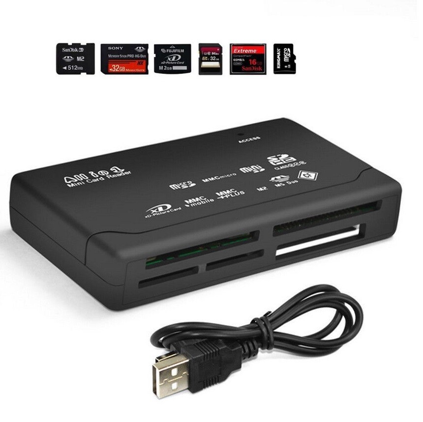 All in 1 Memory Card Reader – Writer Combo Kit For Nikon 1 V3 AW1 J5 D7500 D500