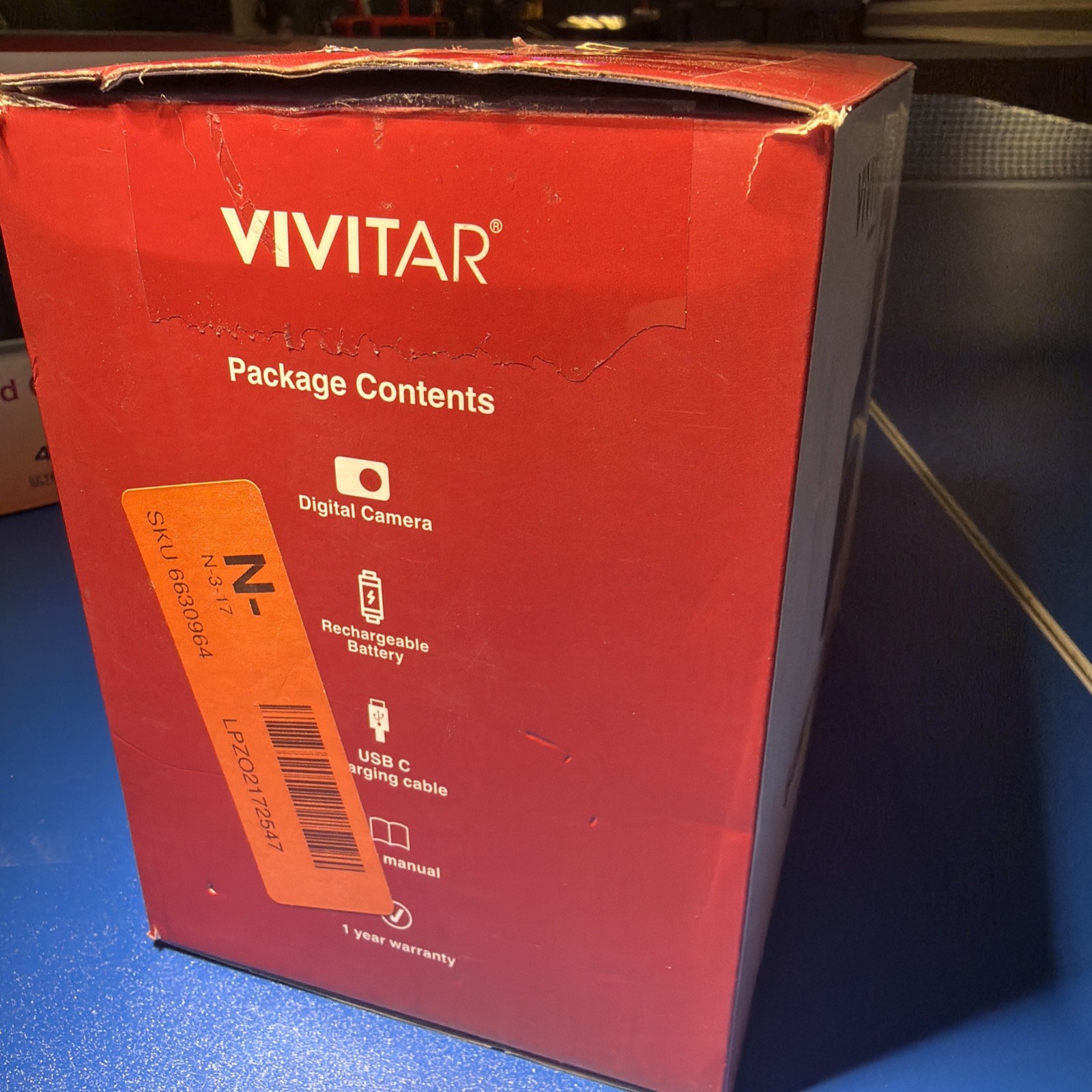 Vivitar 64MP HD Bridge Camera, 4K Video, Optical Zoom, 2.8″ Screen, Black