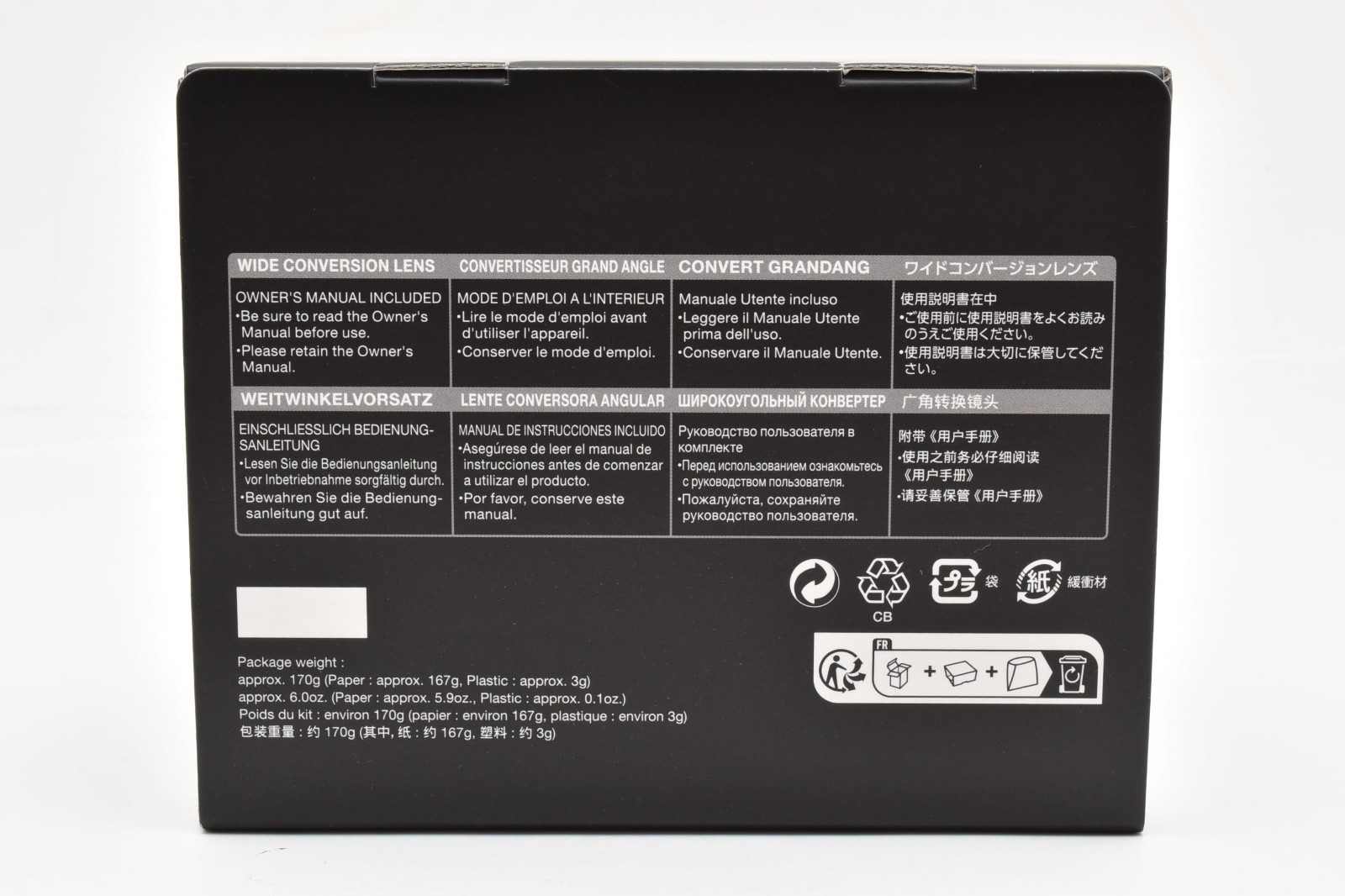✨NEW✨ FUJIFILM WCL-X100 II B Wide Conversion Lens Black From Japan S579