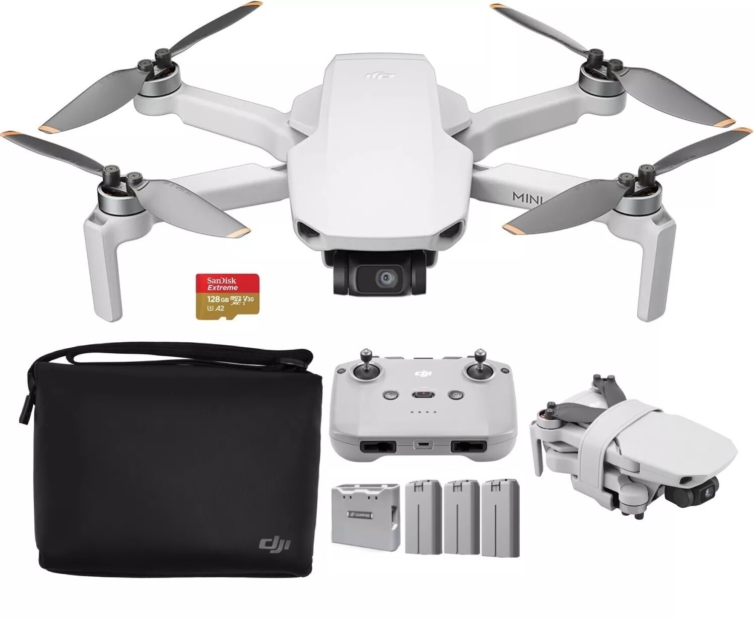 DJI Mini 4K Drone 3 Battery Ready To Fly Vlogger Combo – Certified Refurbished