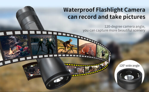 1080P Flashlight Camera Night Vision Motion Video Recording for Outdoor Sport