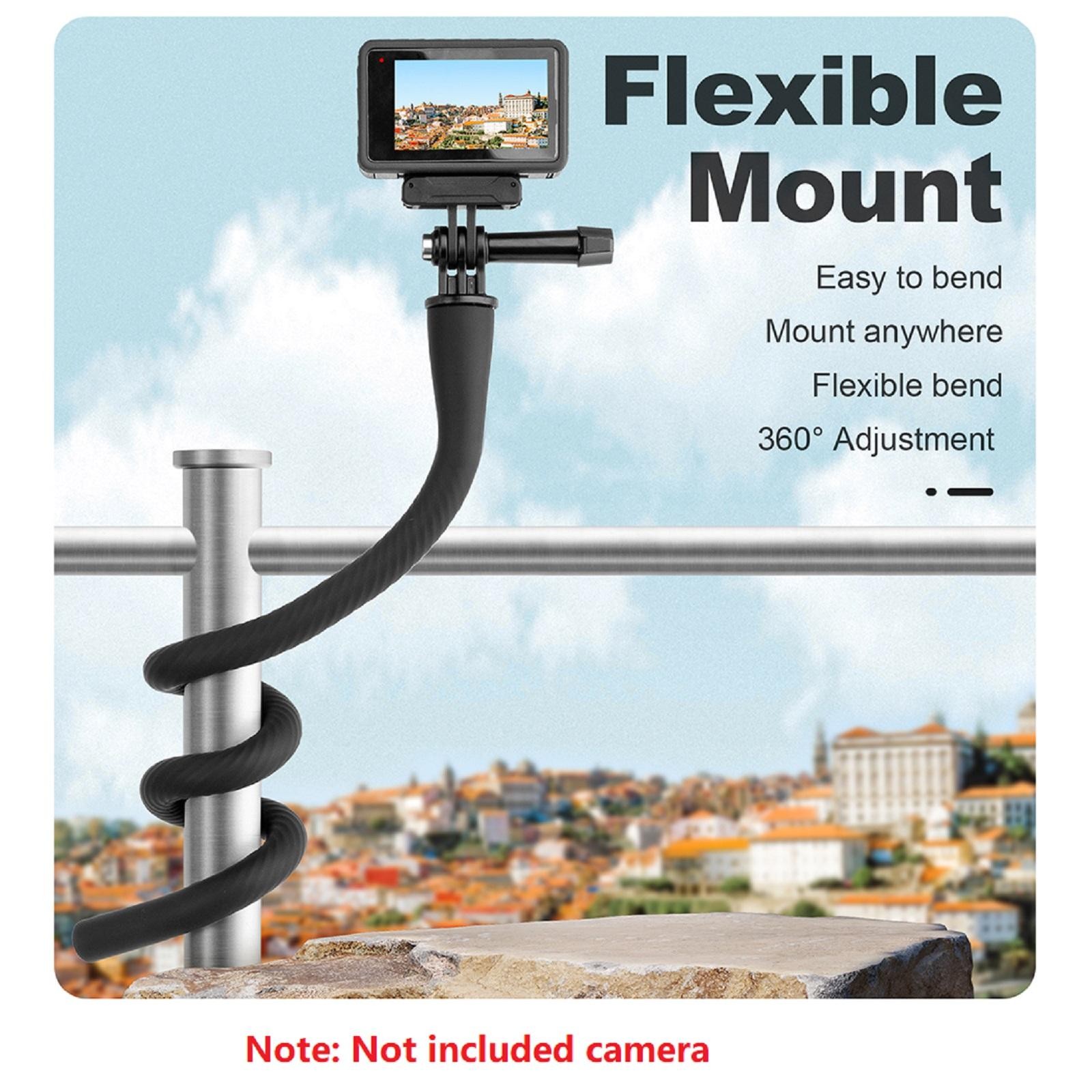 Flexible Mount With Locking Screw Kit For Gopro Camera Accessory Octopus Tripod