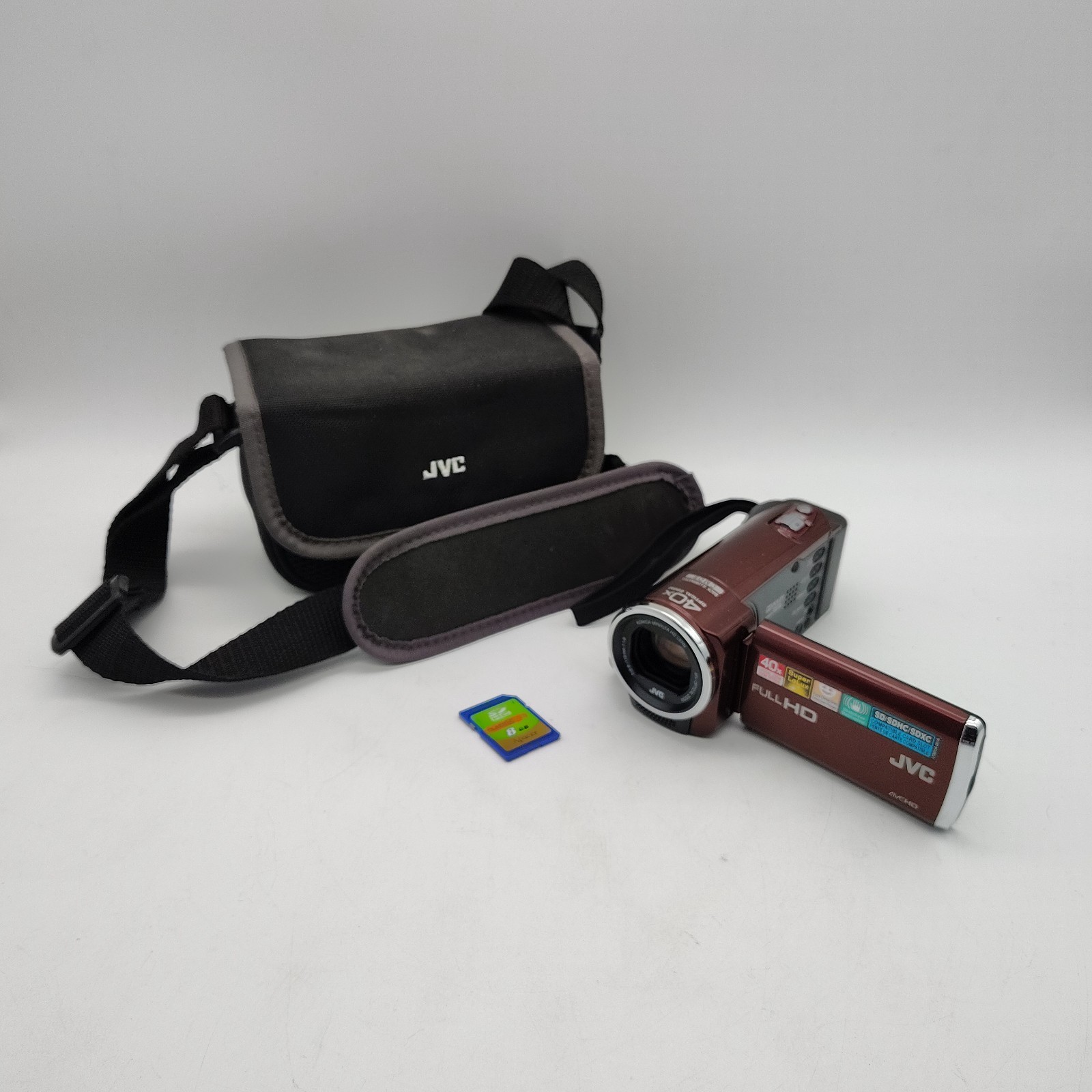 JVC HD Everio 40x Optical Zoom GZ-E-10RU 8GB SD Card