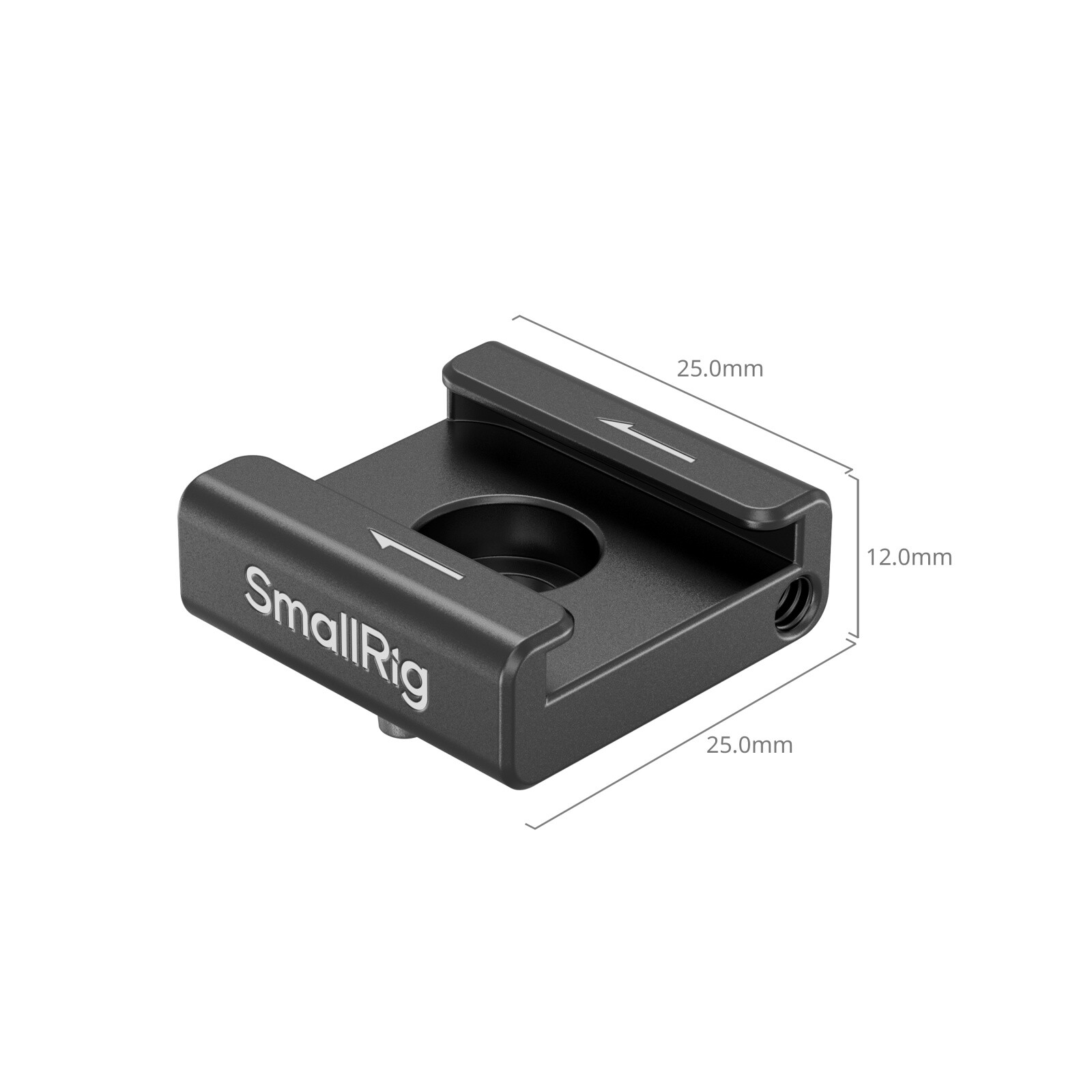 SmallRig Camera Anti-Twist Cold Shoe Mount Adapter (2pcs) W/ 1/4″-20 Screws