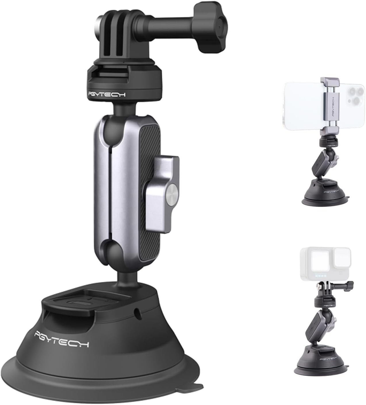 Camera Suction Cup Car Mount for DJI Osmo Action 6 Pocket 3 GoPro 12 Insta360 X5