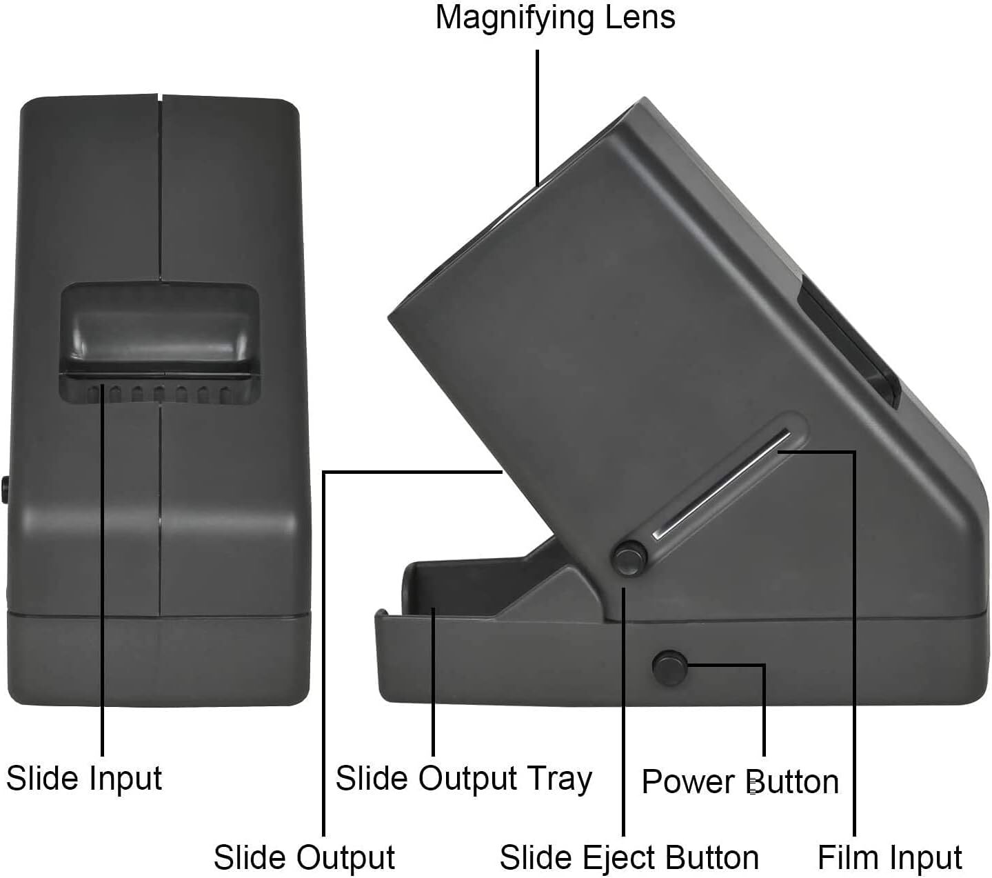 35mm Slide and Film Viewer, 3X Magnification, Battery Operation LED Lighted