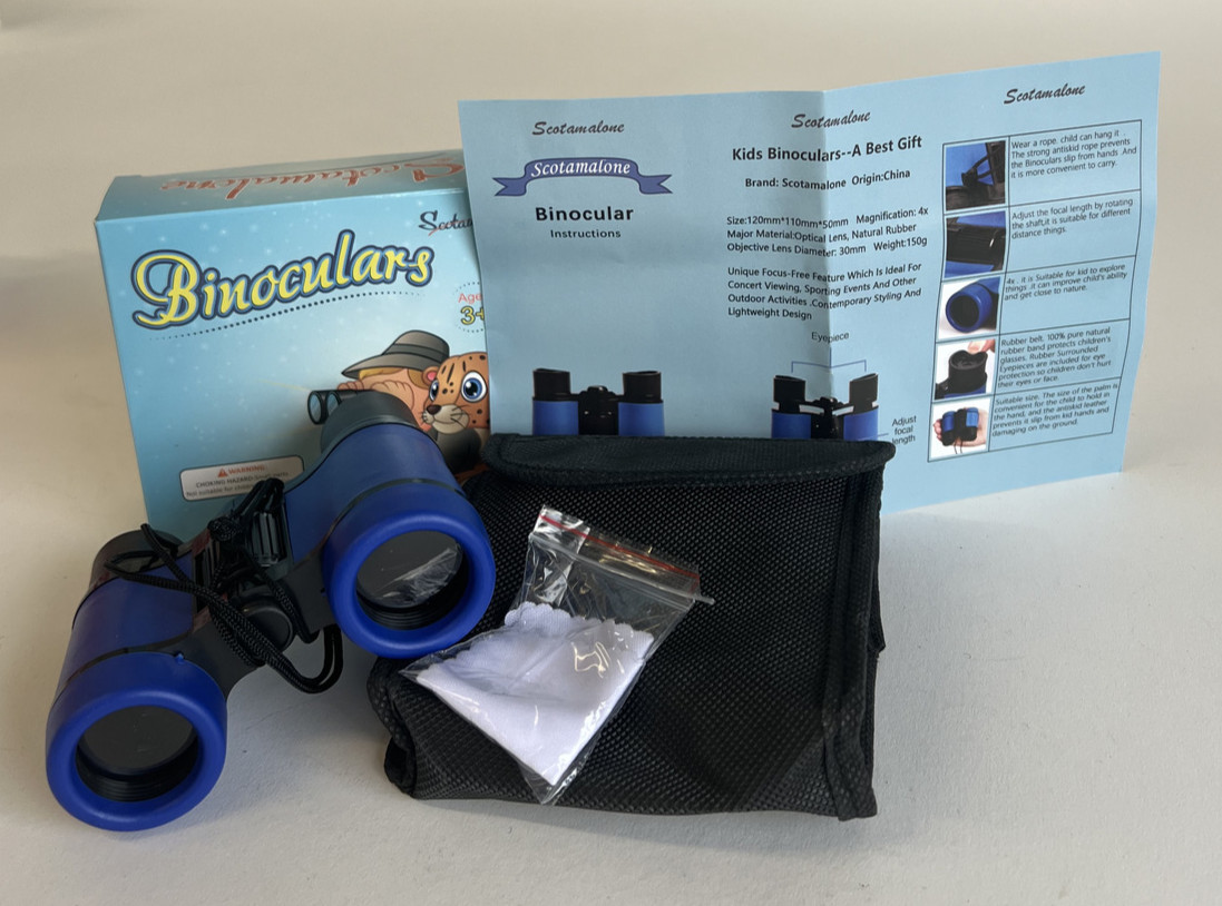 Kids Binoculars (LSX) Shock Proof Hiking Binocular Set for Age 3+ Years Old Kid