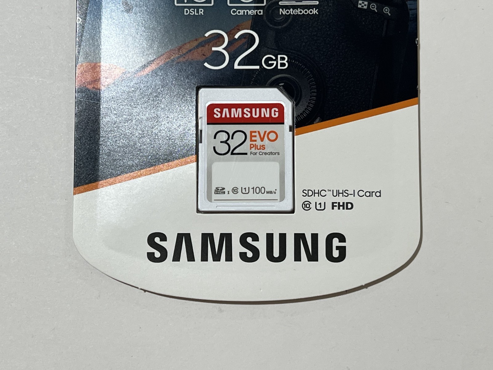 New Samsung EVO Plus SDXC Full size SD Card 32GBMB-SC32H/AM