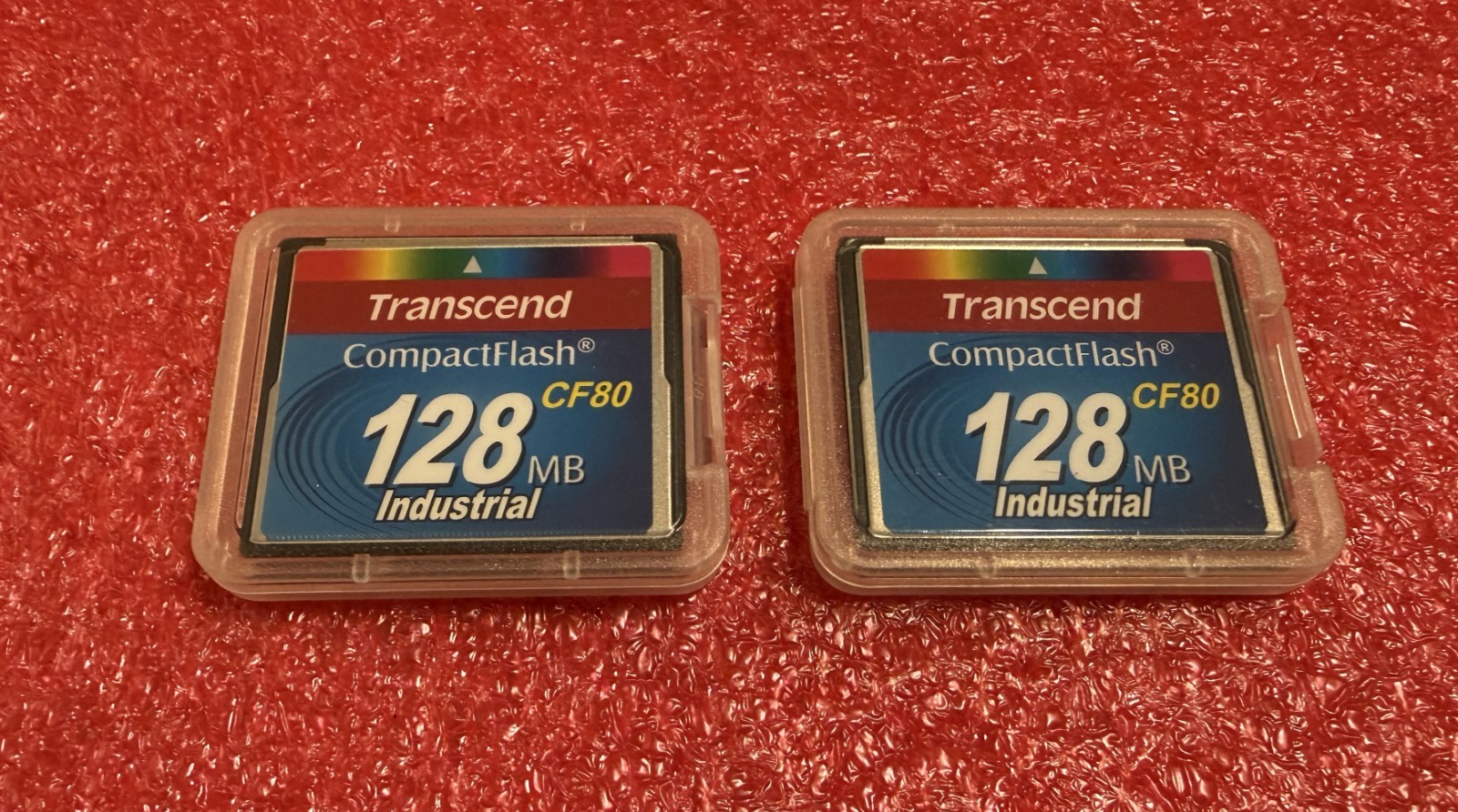 Transcend 128M Compact Flash Card CF80 (TS128MCF80) 80x speed Brand NEW in Cases