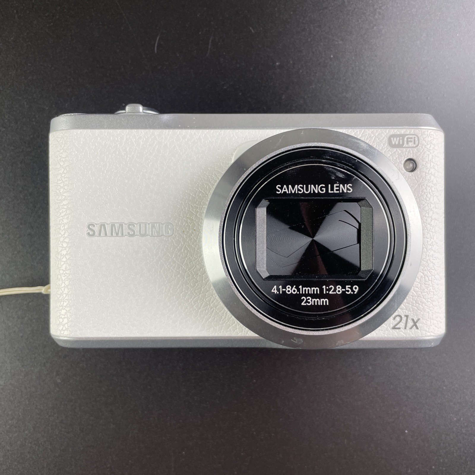 Samsung WB380F Digital Camera White 16.3MP Compact Wi-Fi 21x Optical Zoom Smart