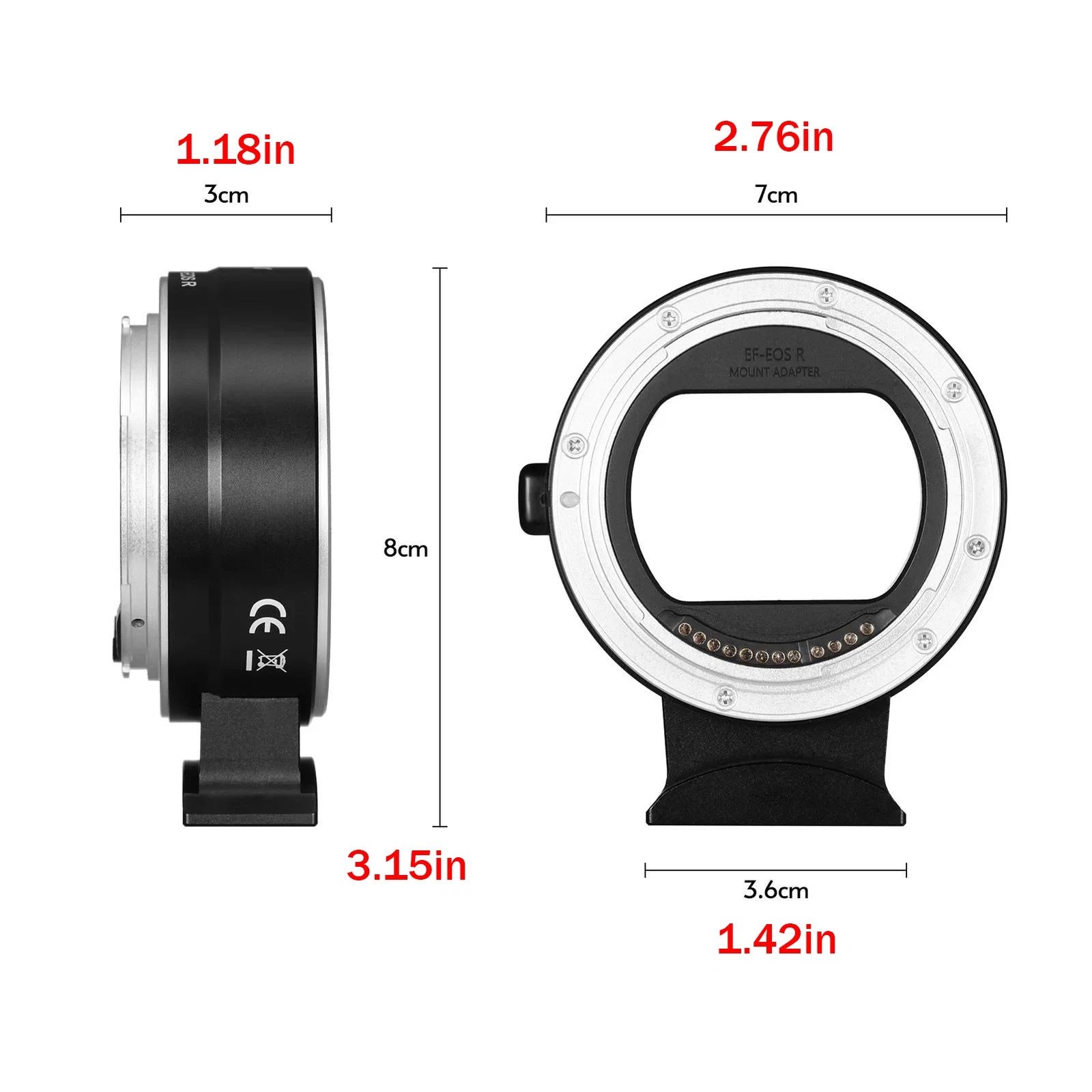 EF-EOS R Len Mount Adapter Accessory For Canon EF EF-S Lens To EOS R RF Mount