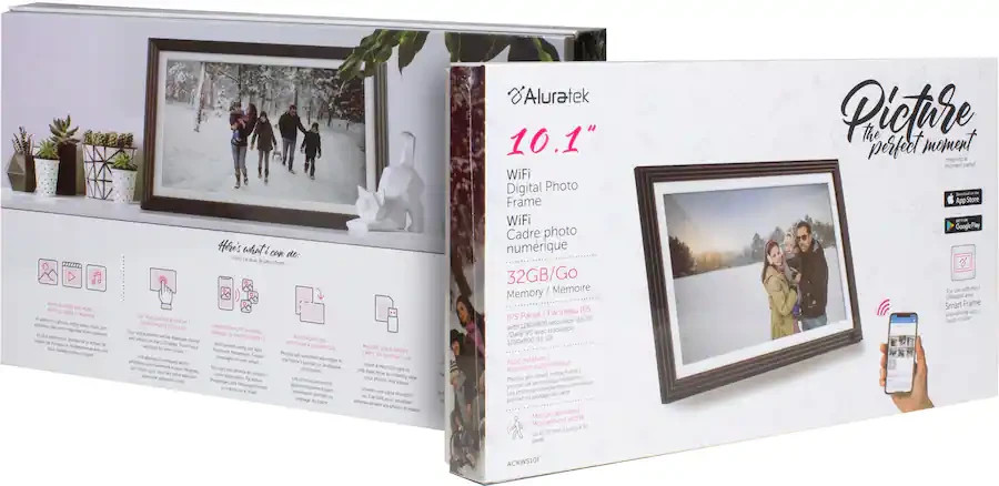 Aluratek 10.1″ Smart WiFi Digital Calendar – Photo Frame w/32GB – New Sealed