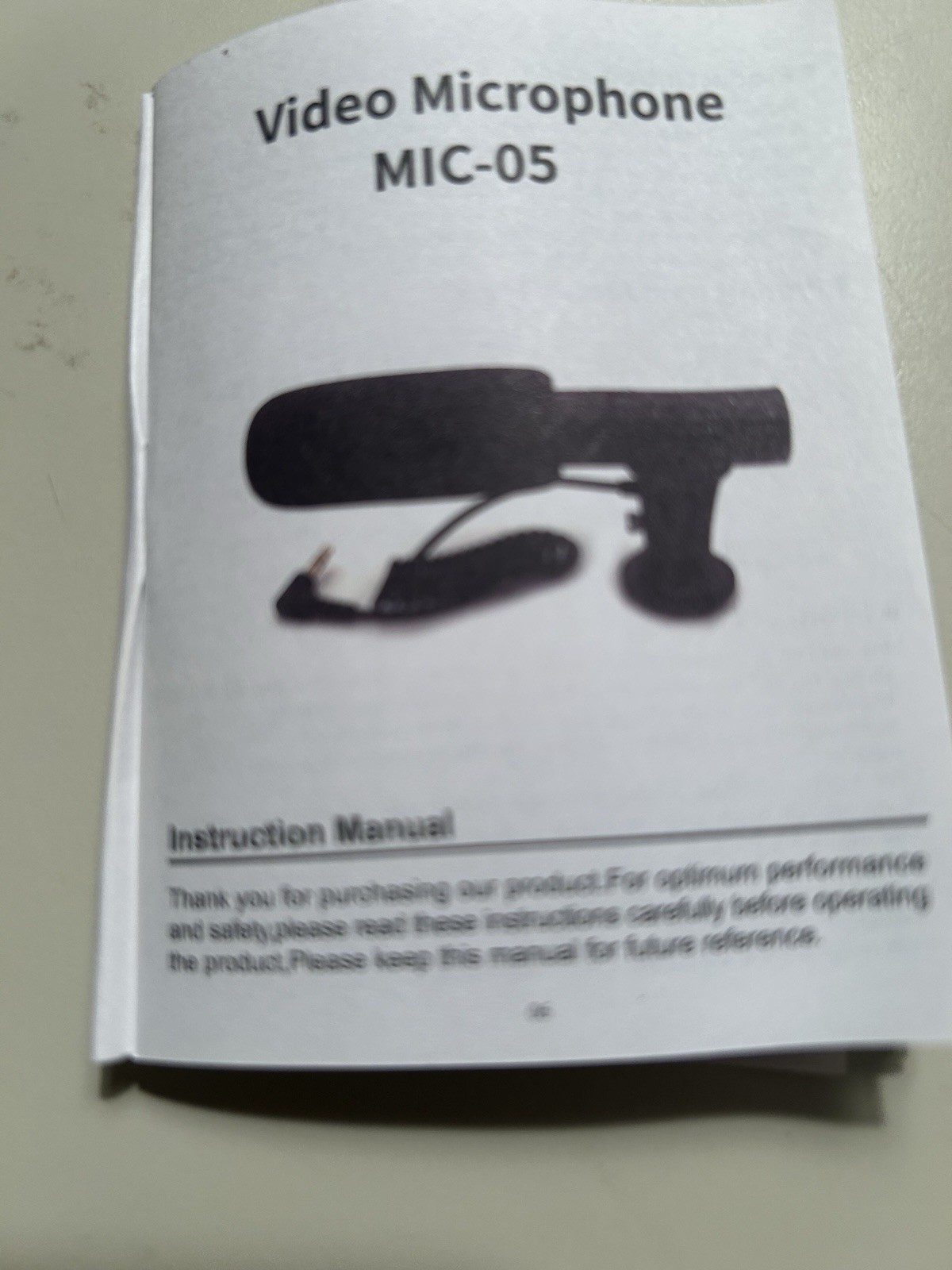 Universal Video Mic-05 Microphone For Nikon Canon /DSLR /Camera Others…. New