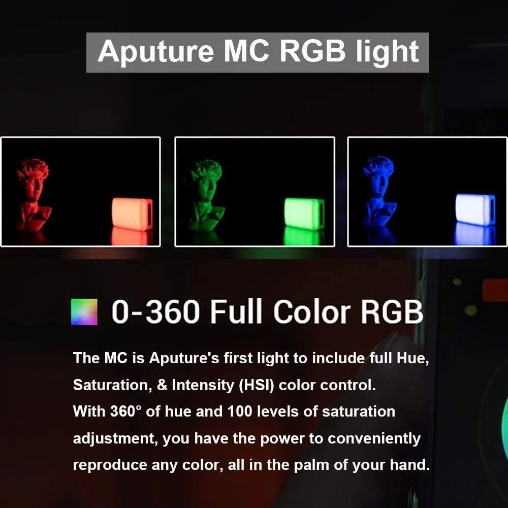 High-Performance MC RGBWW Video Light with USB-C Fast Charging & HSI Flexibility