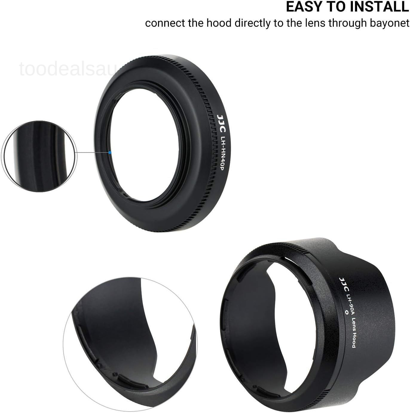 (1+1) Screw on + Bayonet Lens Hood Shade for Nikon Z30 Z50 Z fc Dual Lens Kit