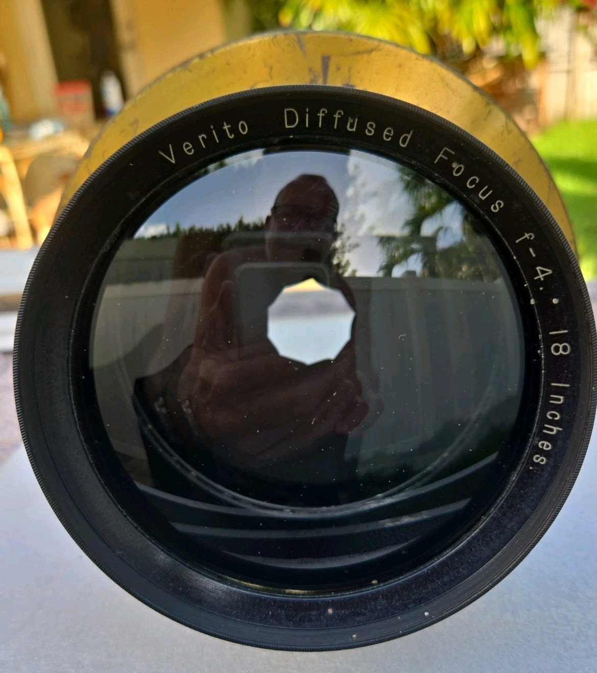 Wollensak Verito 18″ f4 Soft Focus Portrait Lens 11×14 Wet Plate Studio Shutter