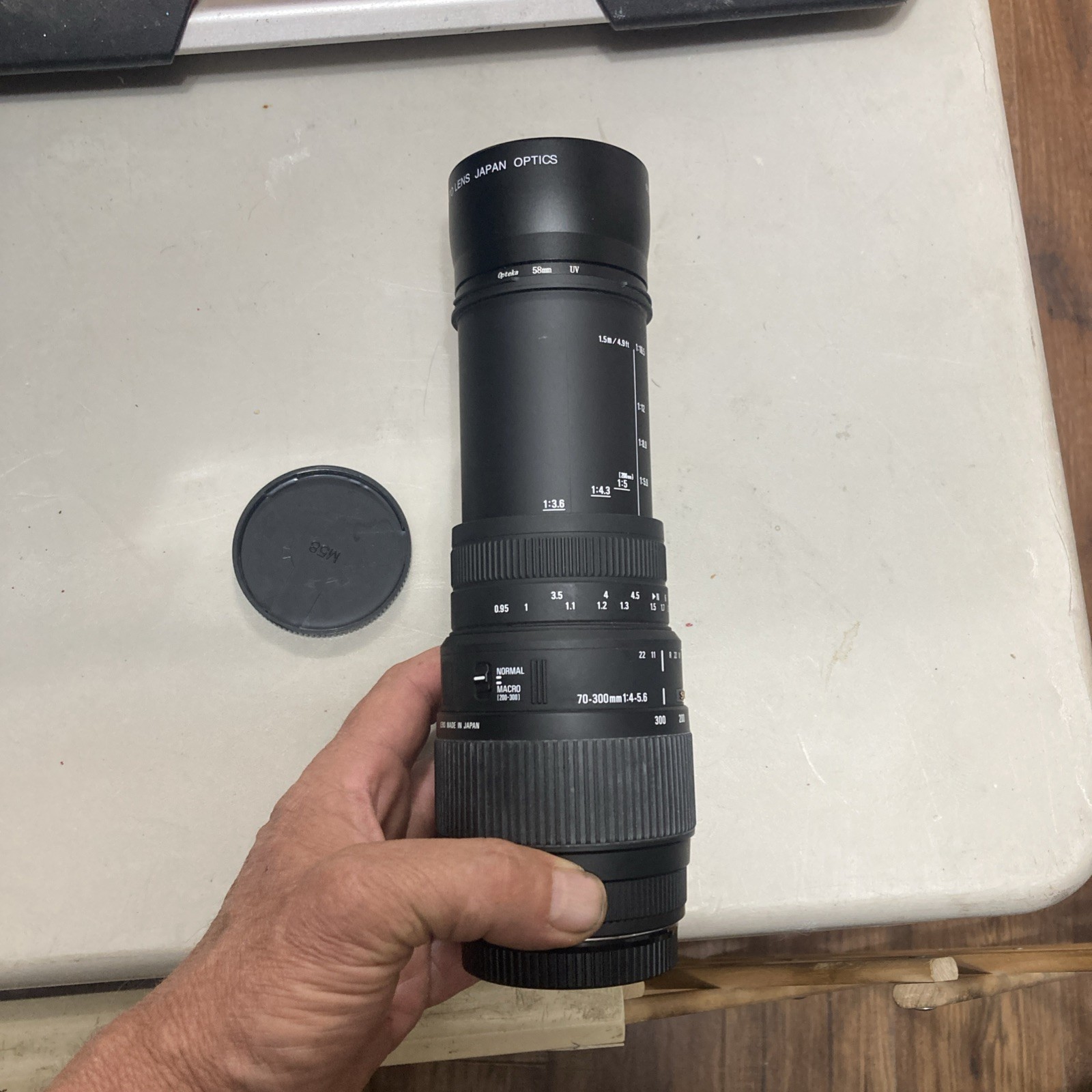 Sigma 70-300mm 1:4-5.6 DG Zoom Lens W/AF + DHD x2 Telephoto Lens Japan Optic