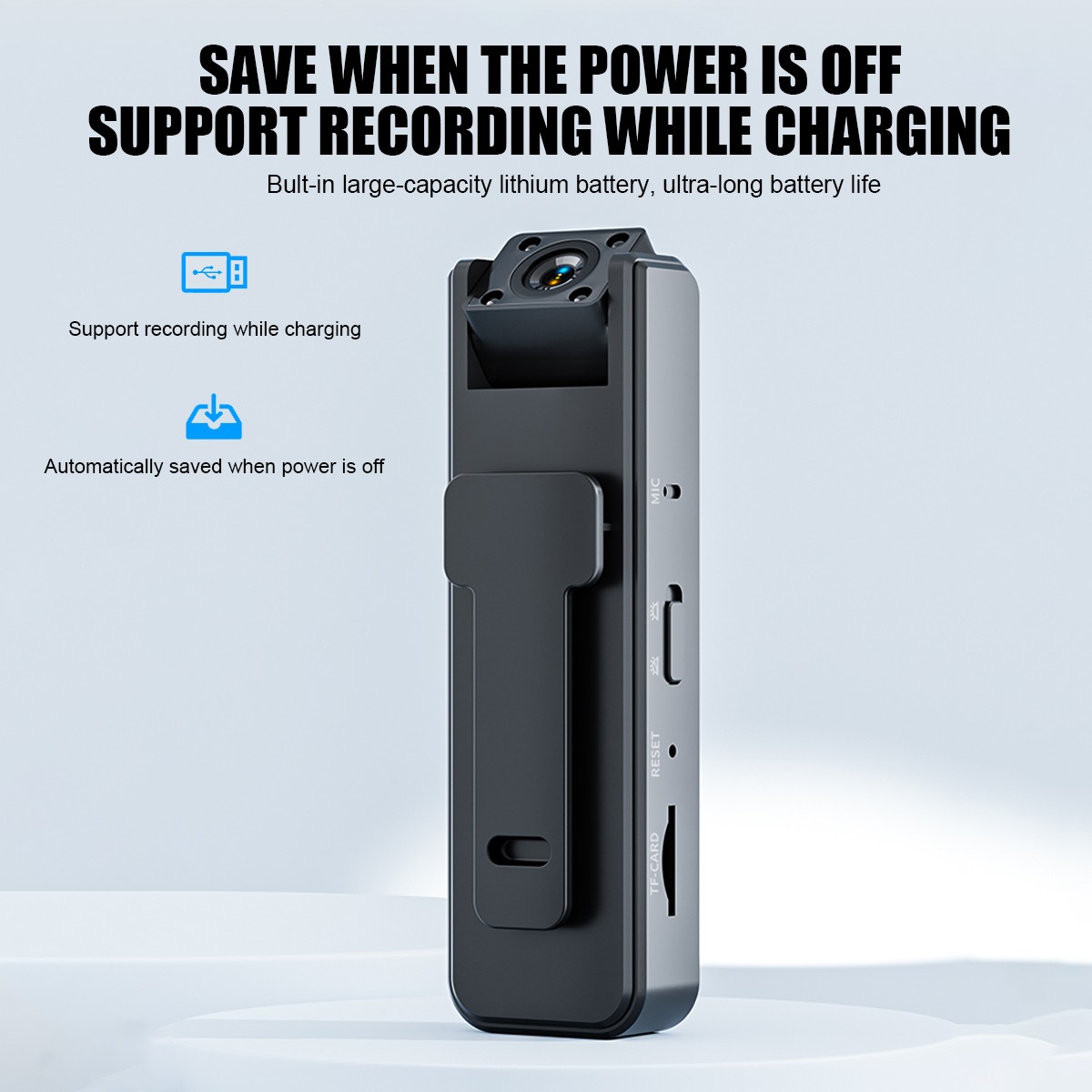 HD 1080P Camcorder Mini Police Body Camera HD 180° Video DVR IR Night Cam