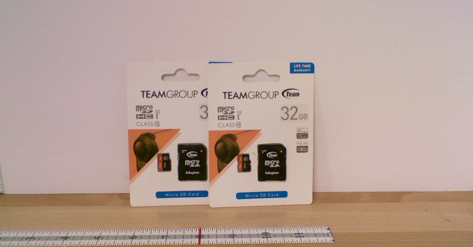 Lot of 2 TeamGroup 32GB MicroSDHC UHS-I Memory Card + Adapter 100 MB/s Class 10