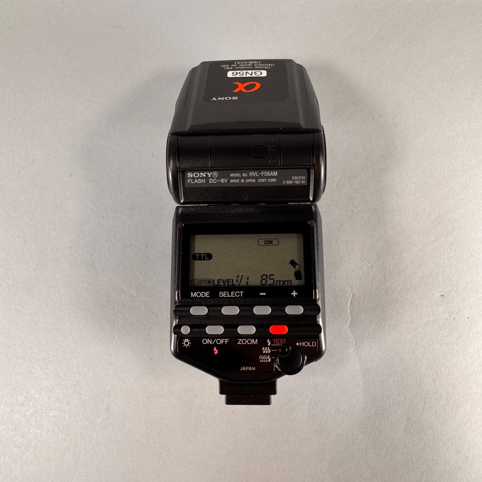 Sony HVL-F56AM Flash Shoe Mount A-DSLR External Flash Working EUC Ships Free
