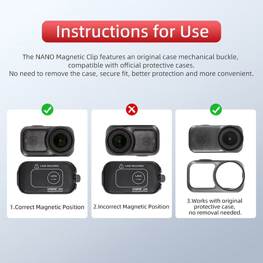 Mechanical Snap-On Strong Magnetic Universal Clamp Accessories Fit for DJI NANO