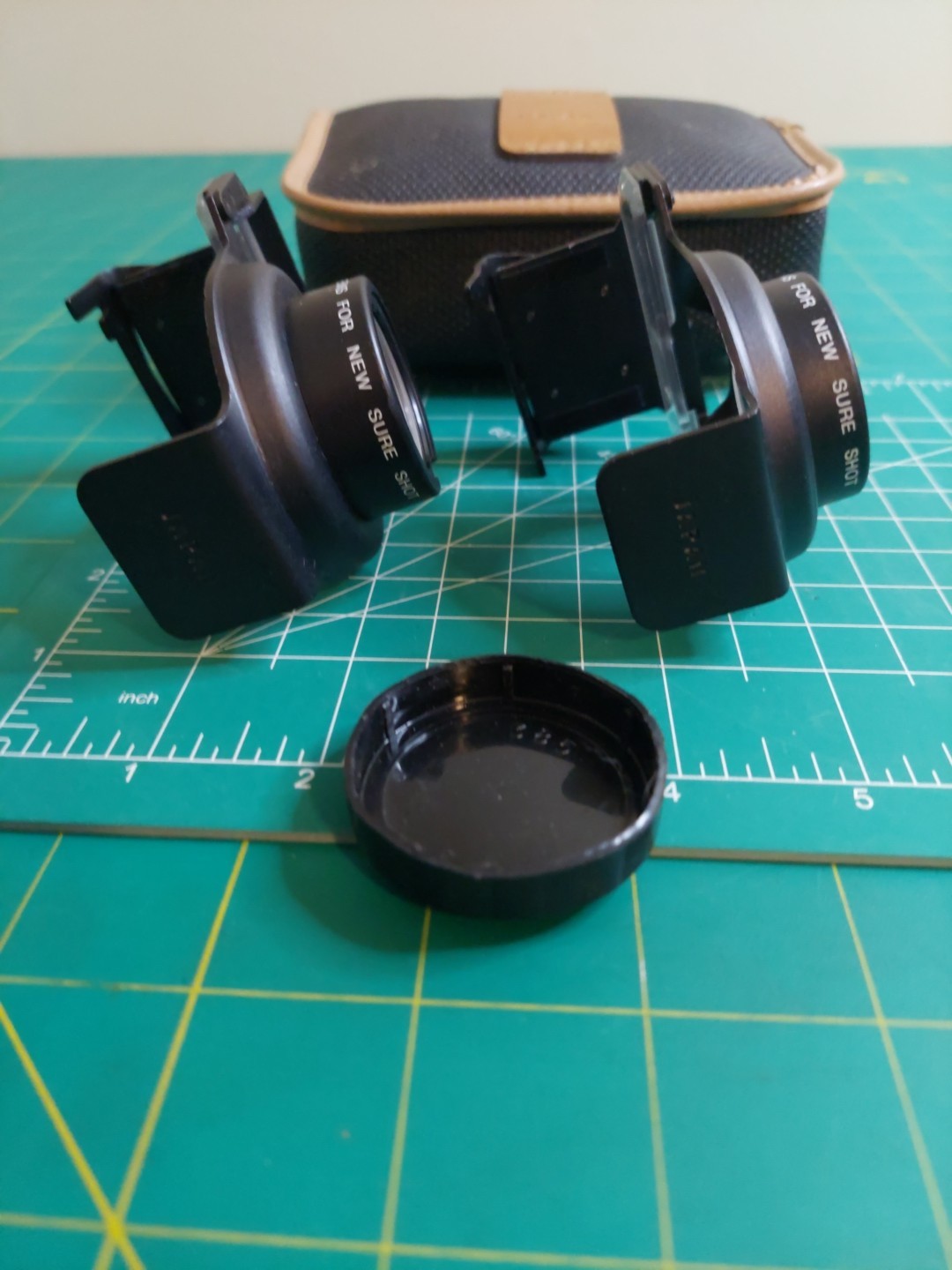Focal Auxiliary Lens Set Telephoto & Wide Angle Lenses – Canon Sure Shot Camera
