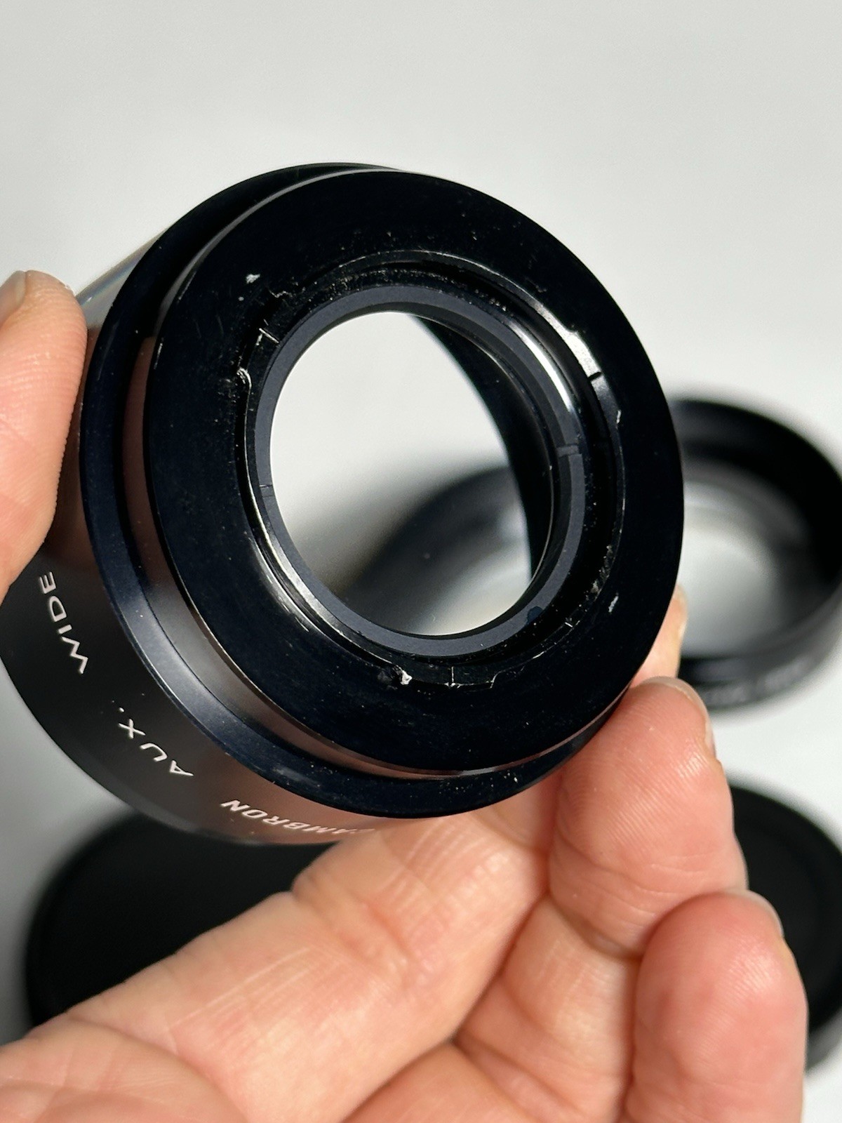 Cambron Clip-On Lens Set Wide Angle Telephoto Video8 Camcorder Japan Kit