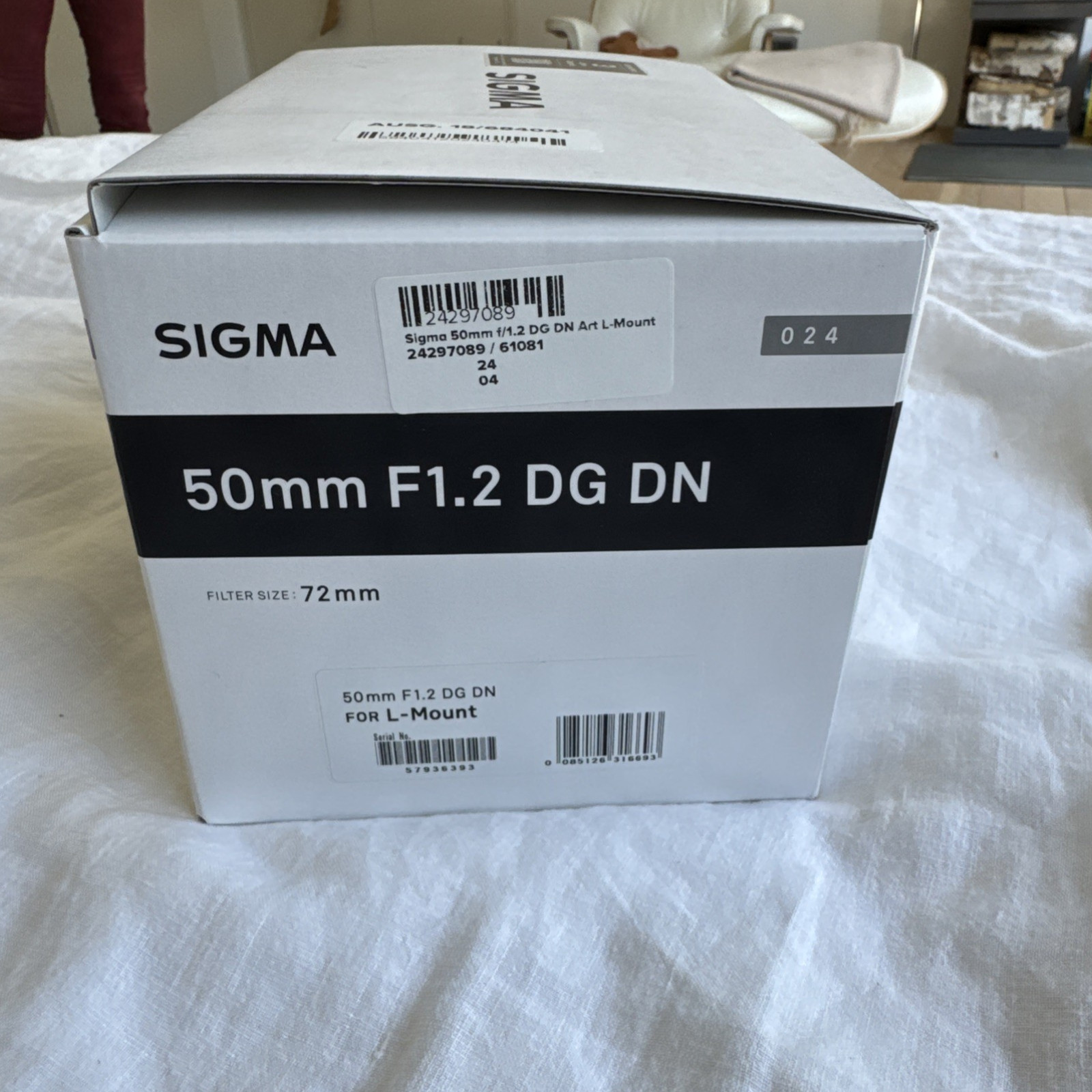 Sigma 50mm F1.2 DG DN Art L-Mount + UV Filter TOP Condition