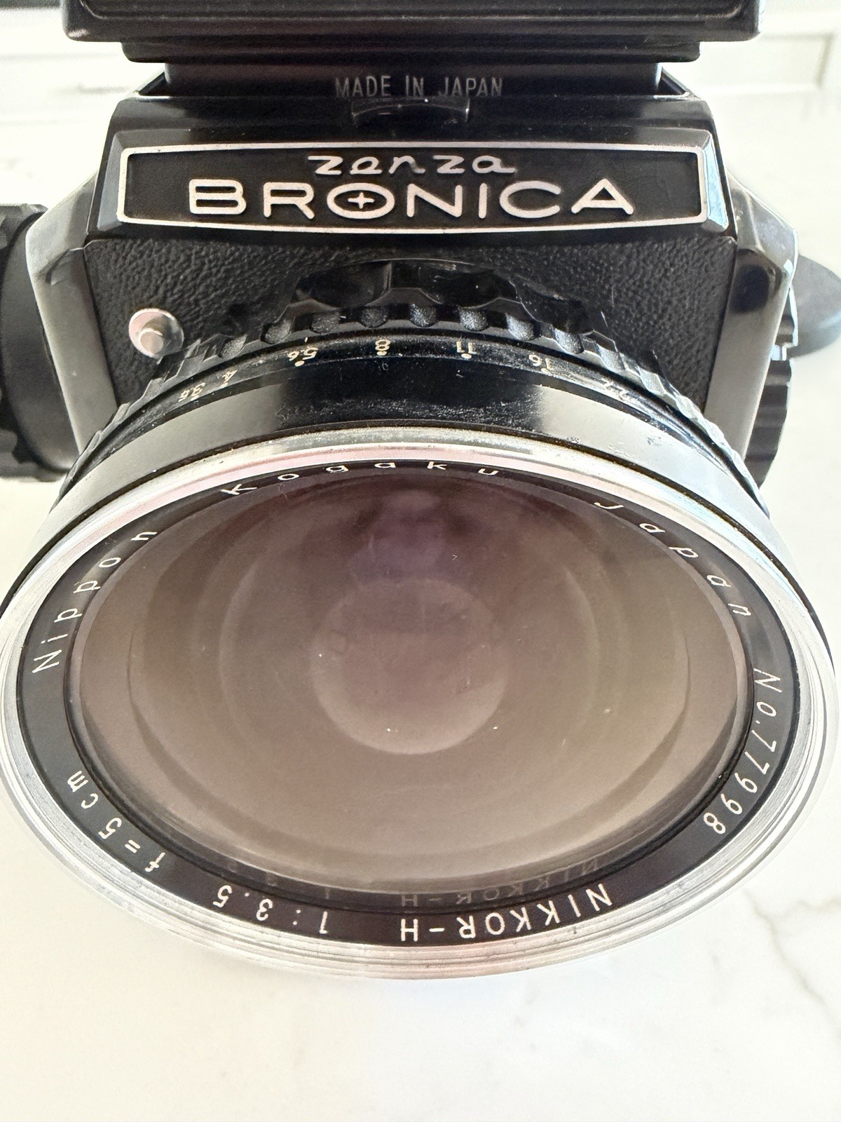 Zenza Bronica Film Camera Nikkor-H 1:35 Nippon Kogaku Lens 77998 JAPAN – Estate