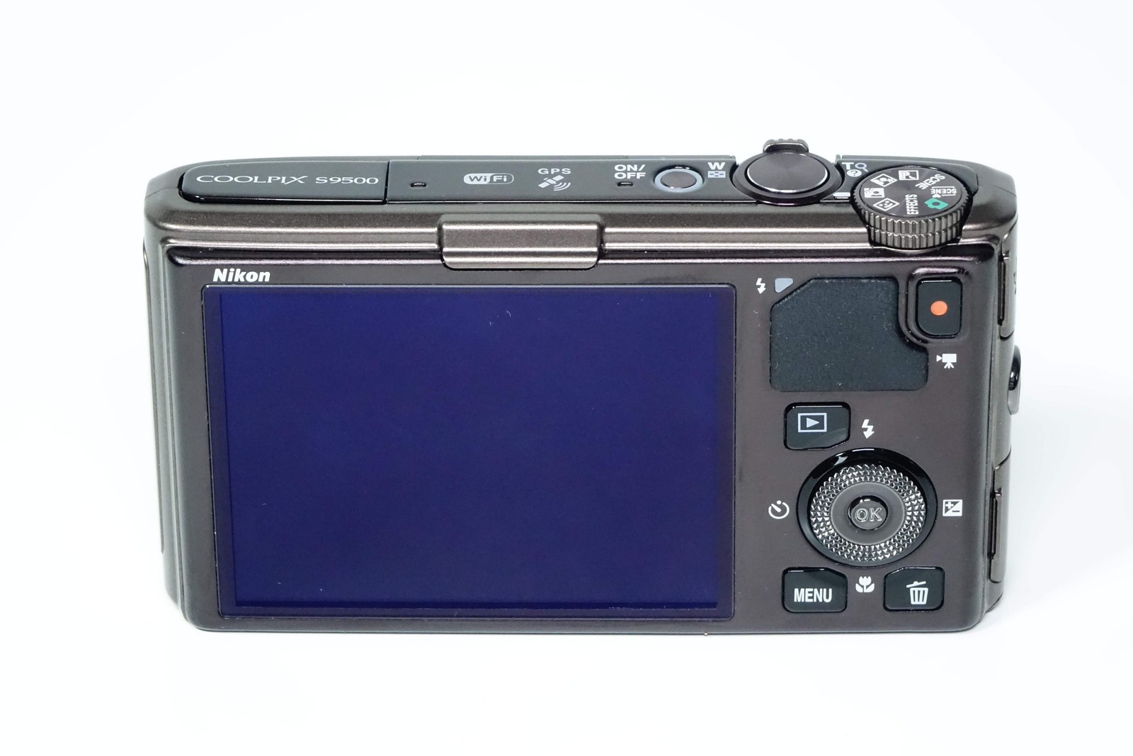 Nikon Coolpix S9500 Brown Compact + Case, 8GB SD – 12 MONTH WARRANTY