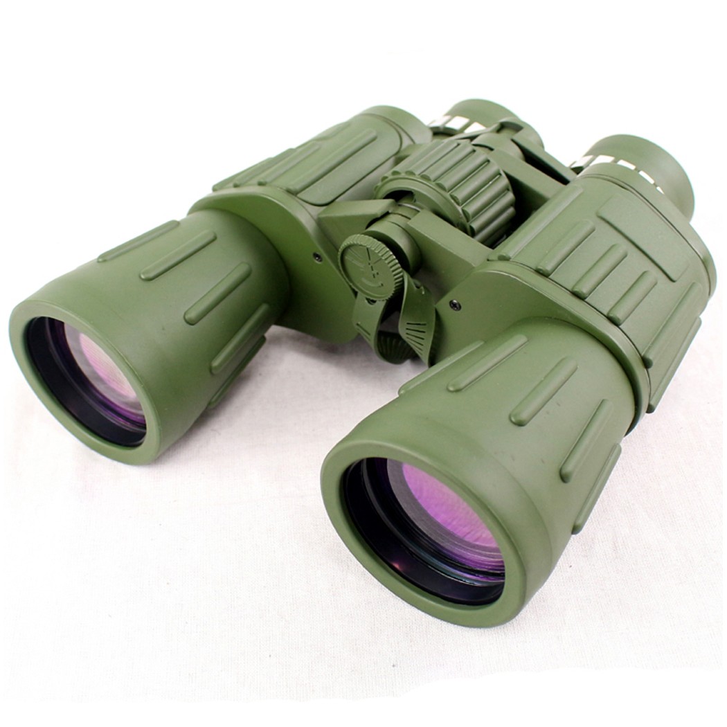 Perrini 60×50 Green Army Binoculars with Day & Night Prism + Case