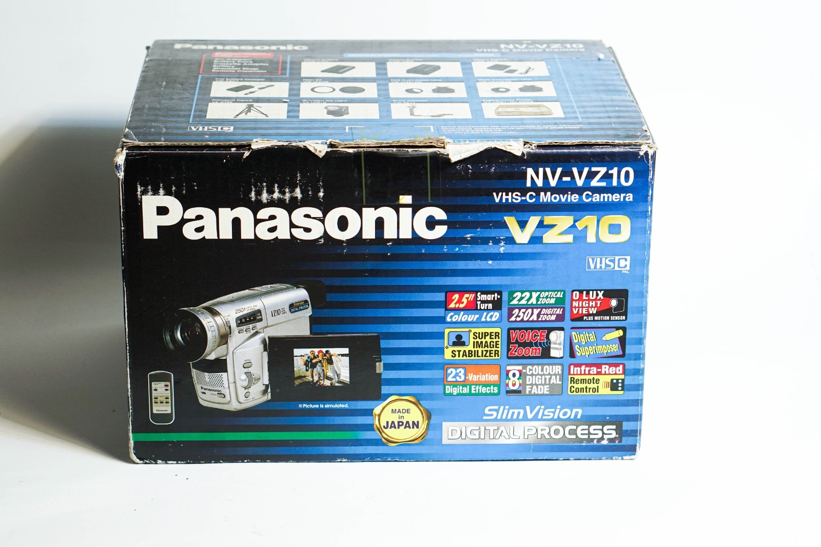 NEAR MINT Panasonic NV-VZ10 VHS-C Camcorder Night Vision 0 Lux + Box Tested