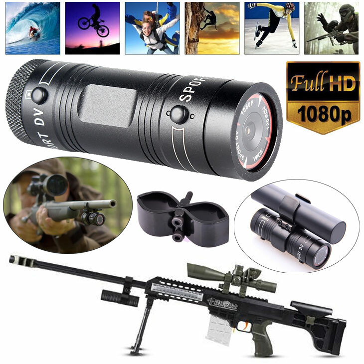 Shotgun Gun Camera HD 1080P Action Video Camcorder For Clay Shooting Hunting