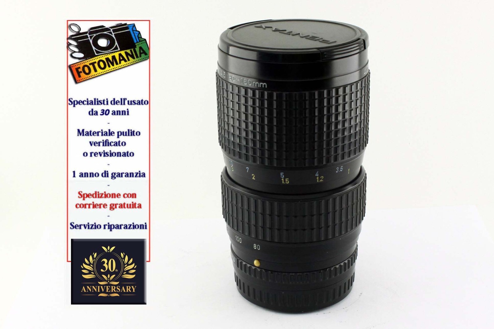 Pentax-A 645 Super 80-160 f4.5 One Year Warranty