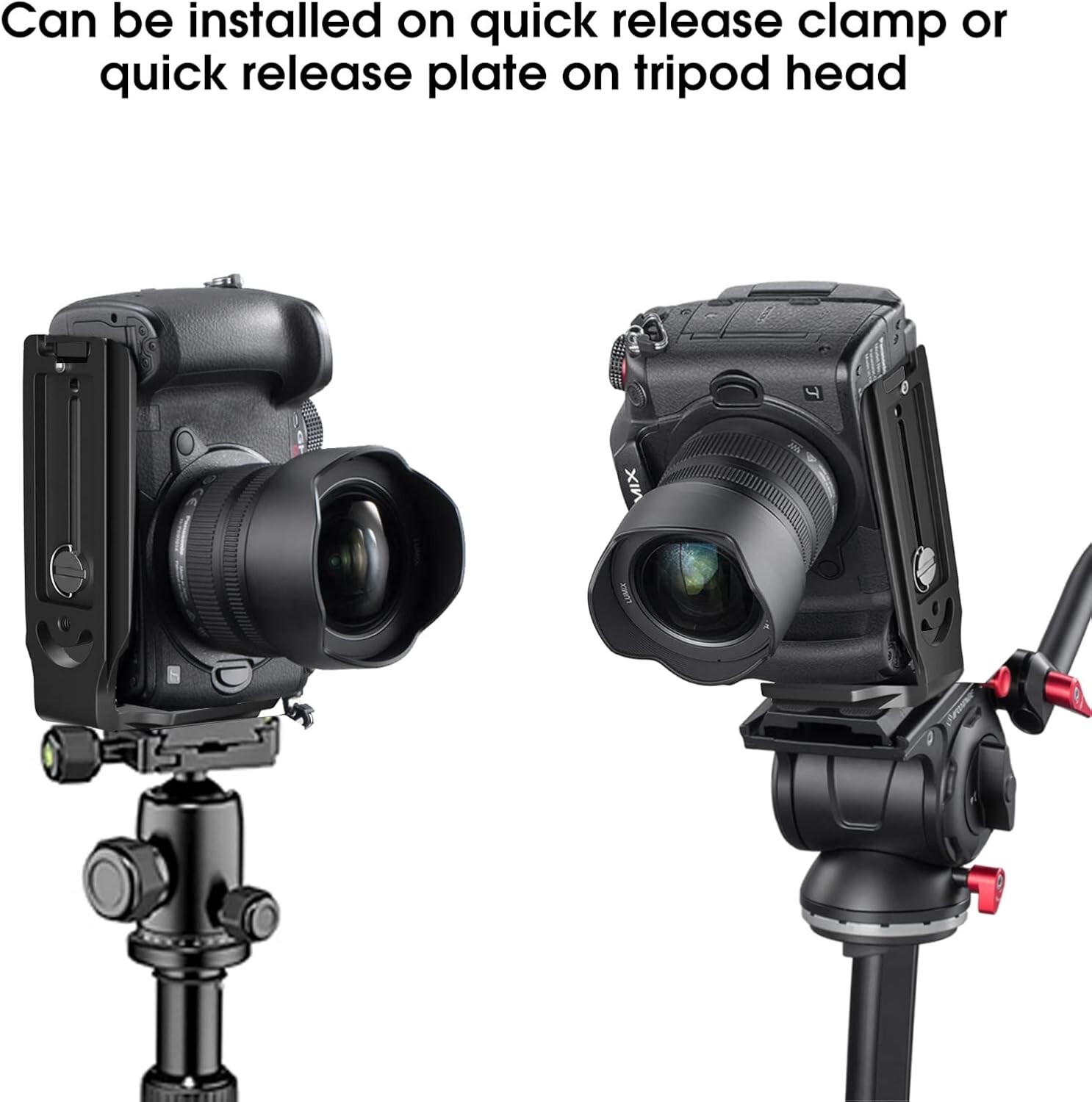 Universal L-Bracket Quick Release Plate for DSLR Camera Arca Swiss Tripod Head