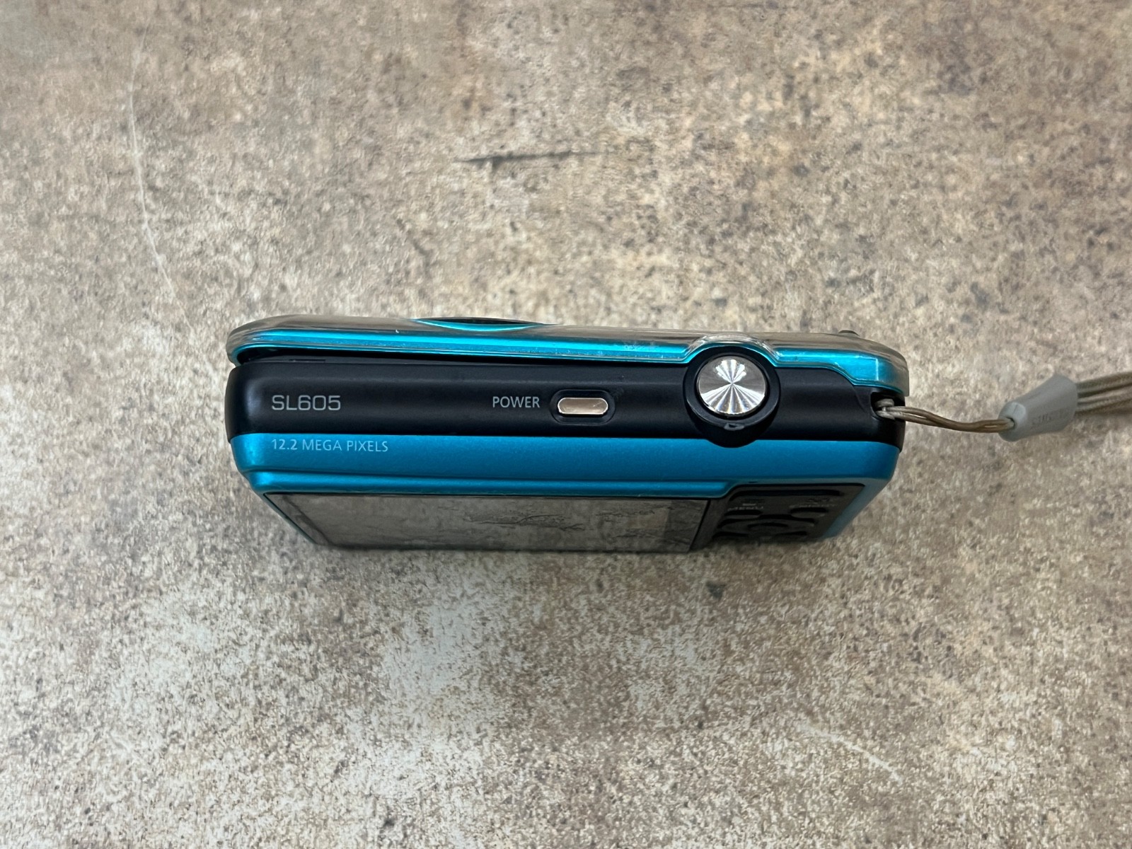 Samsung SL Series SL605 12.2MP Blue Digital Camera – Untested, W/ Battery