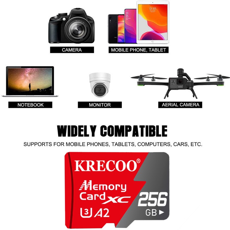 Micro SD Card Ultra 1TB 256GB Memory Card Class 10 Smartphones&Tablets Wholesale