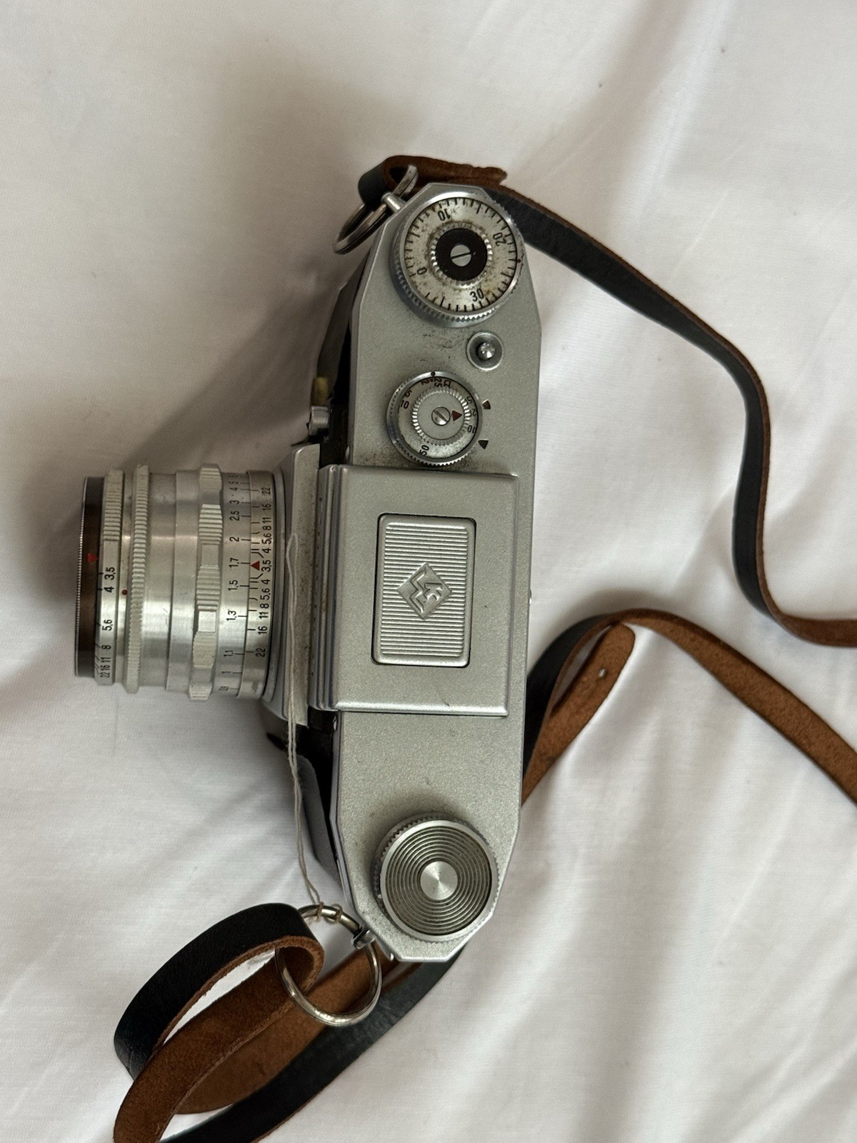 KW Praktica Early Model 35mm Film Camera Body Only Tested Working Ugly Condition