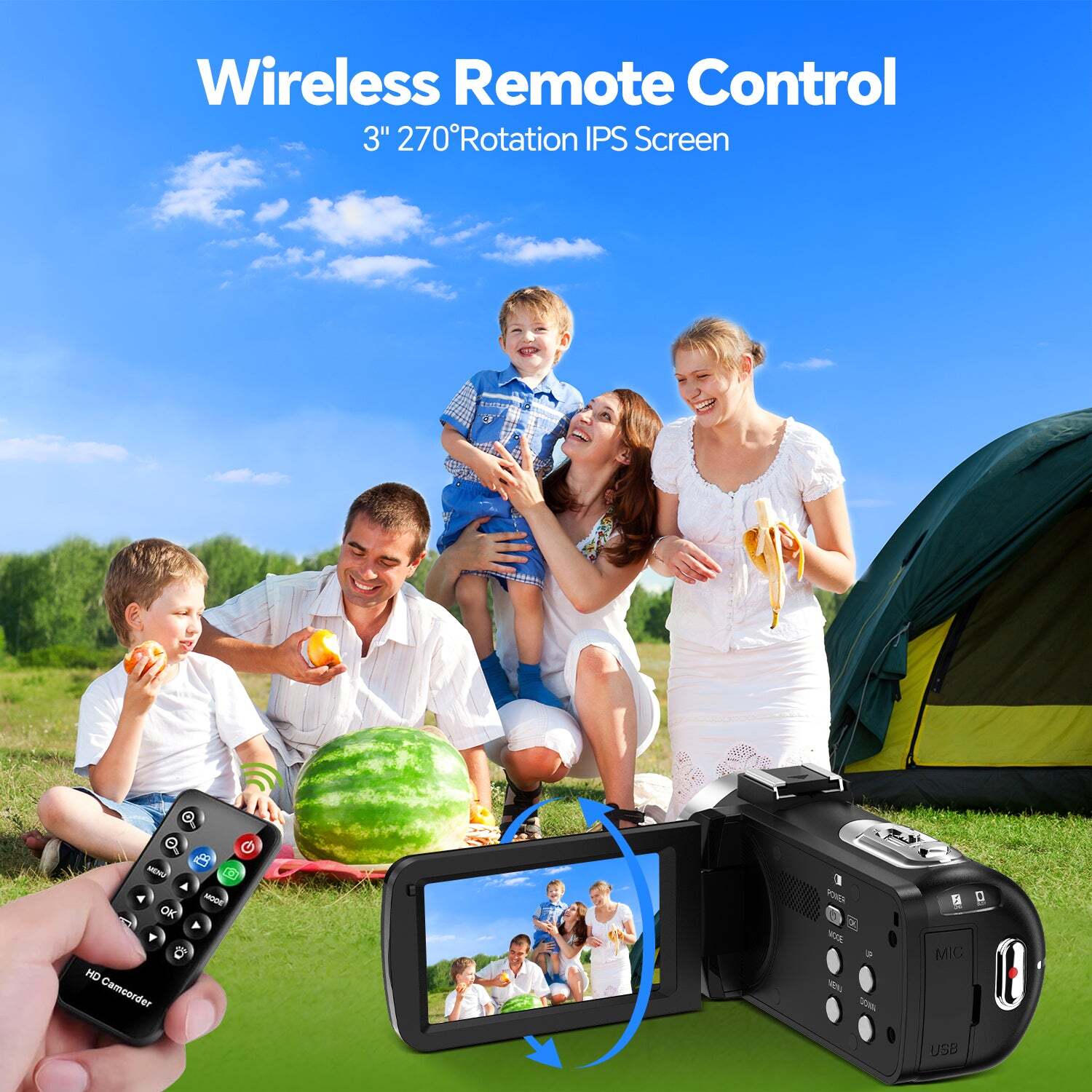 4K Video Camera Camcorder 42MP 18X Digital Zoom Vlogging YouTube Podcast Camera~