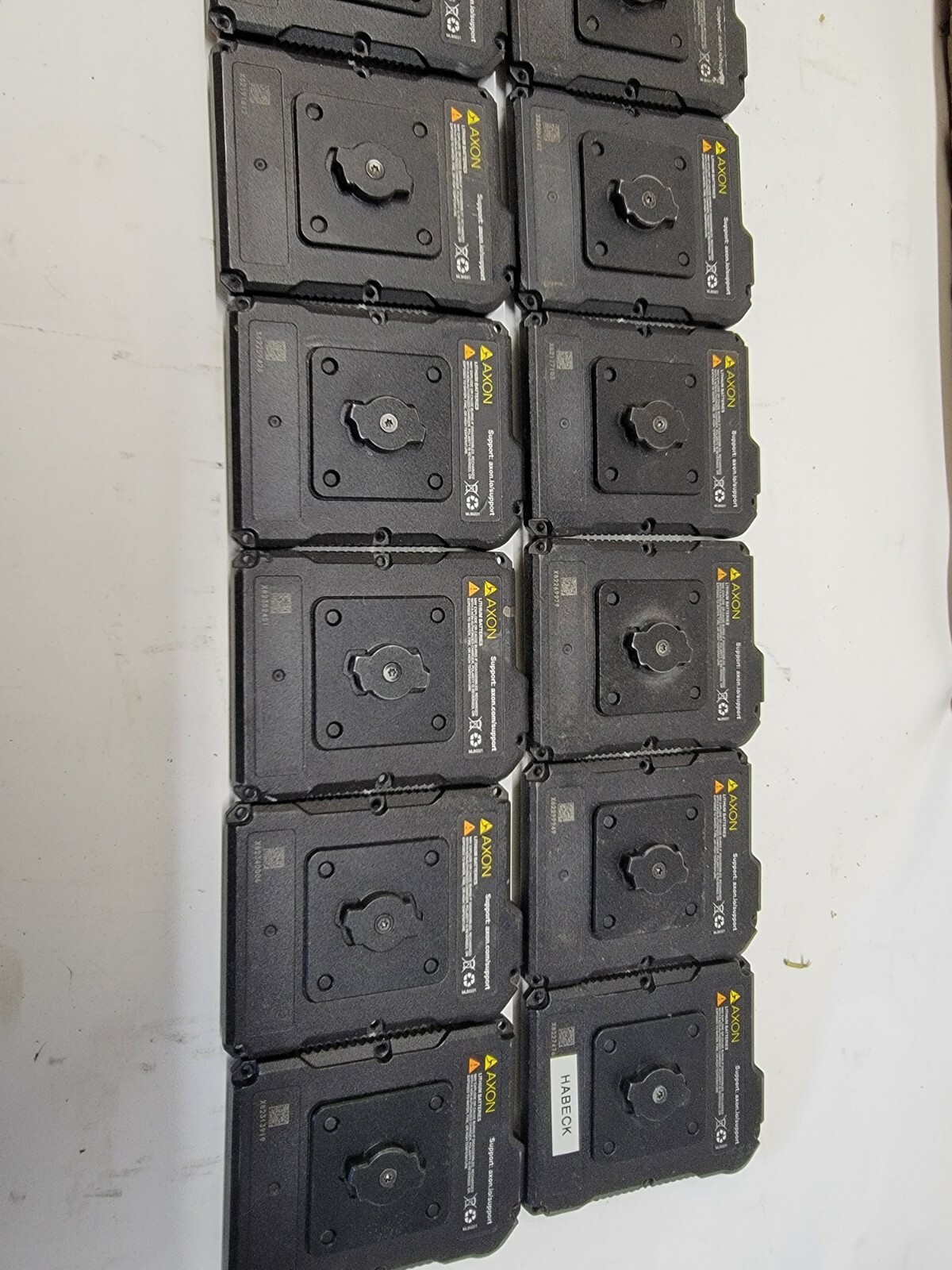 LOT OF 20! AXON ID579 Rechargeable Li-Ion Battery Body Cam, Etc
