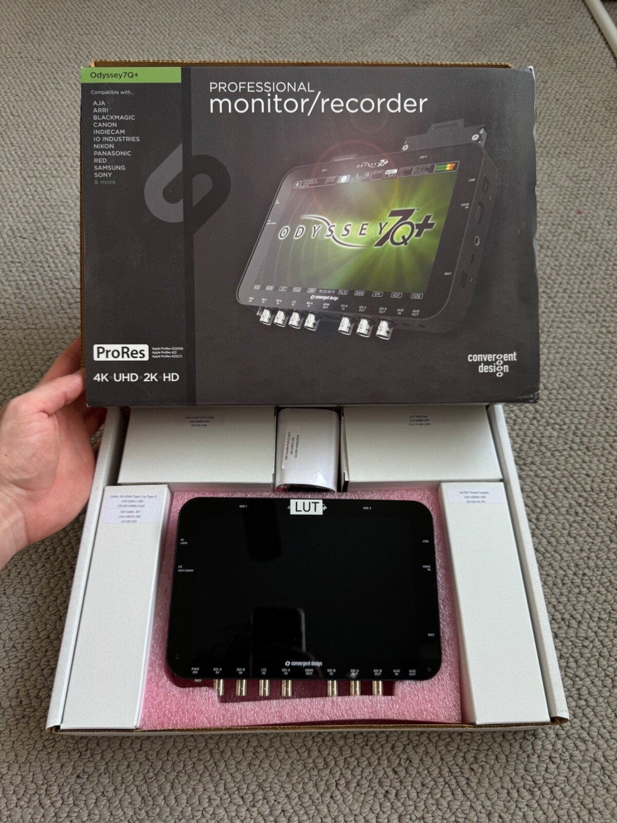 Convergent Design Odyssey 7Q+ OLED Monitor & 4K Recorder
