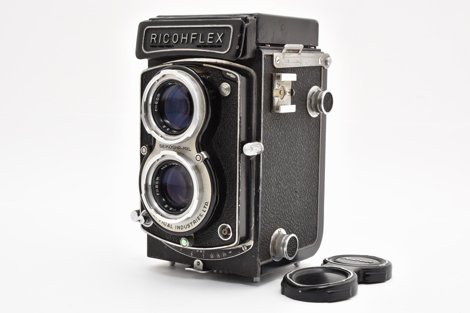 Mint Ricohflex DIA L 6×6 TLR Film Camera w/ Rikenon 8cm F3.5 Lens From JP # 2364
