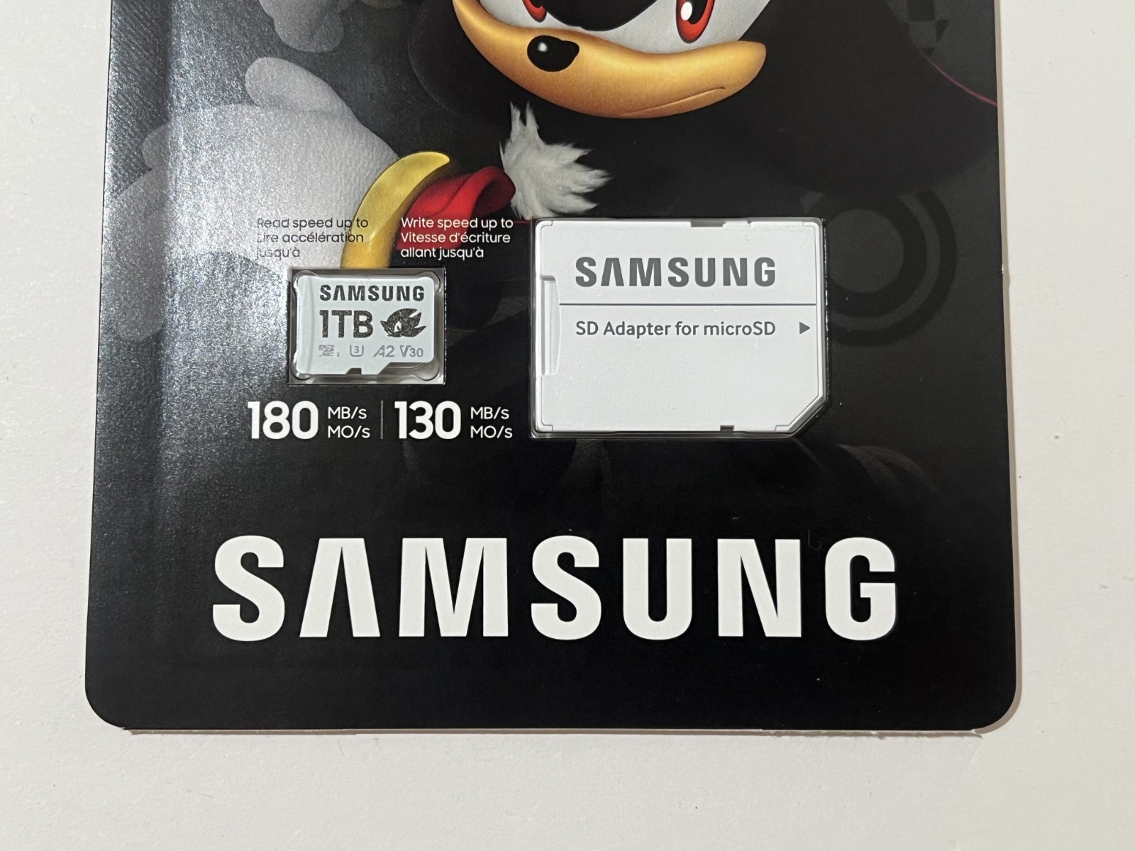 New Samsung PRO Plus Sonic The Hedgehog 1TB microSDXC Adapter MB-MD1T0SA/LC1