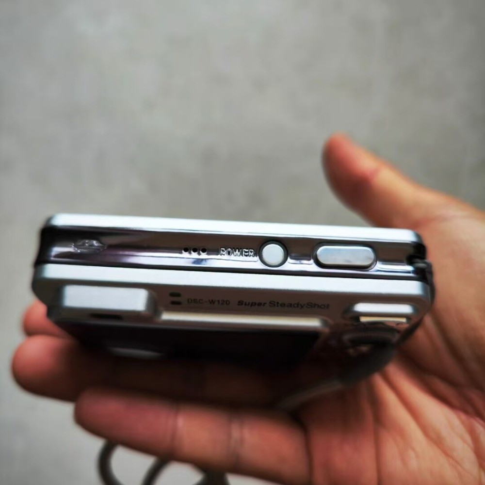 Sony Cybershot DSC-W120 7.2MP CCD Vintage Digital Camera – 100% Working-Silver