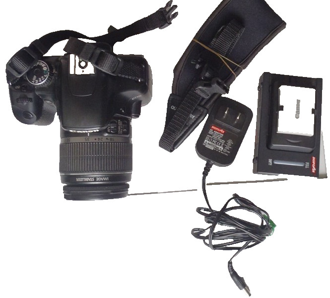 Canon Rebel XSi DSLR Camera with EF-S 18-55mm f/3.5-5.6 is Lens