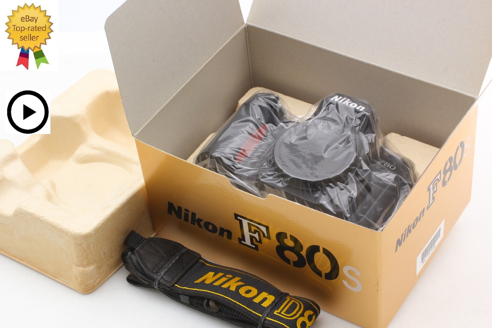 No Sticky [Top MINT in Box] Nikon F80 S SLR 35mm Film Camera Body From JAPAN