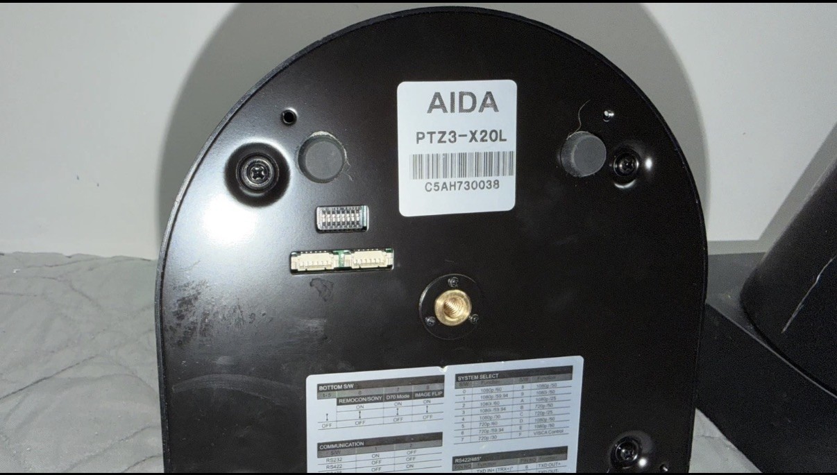 Used AIDA Imaging PTZ3-X20L Full HD Broadcast PTZ Cameras Lot of 3