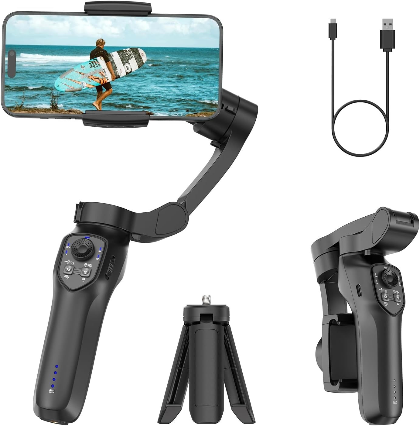 Osmo Mobile 8 Gimbal Stabilizer for Phone, Native Tracking with Audio & Light…